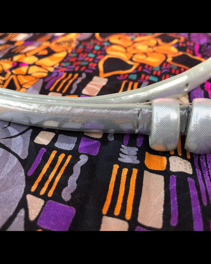 Silver metalic belt TCvintage