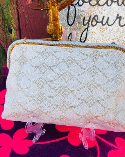 Vintage 1940s France beaded purse Wedding