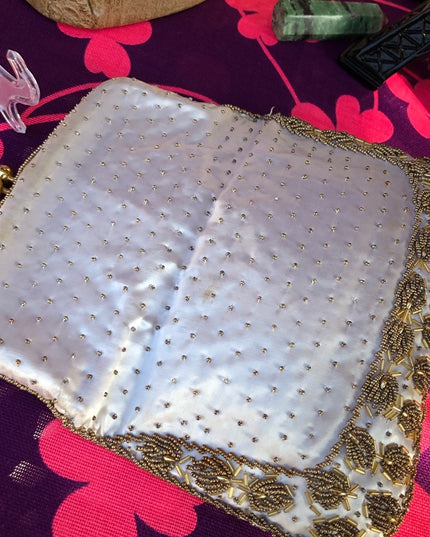 Vintage Gold bead clutch 1940s Beautiful