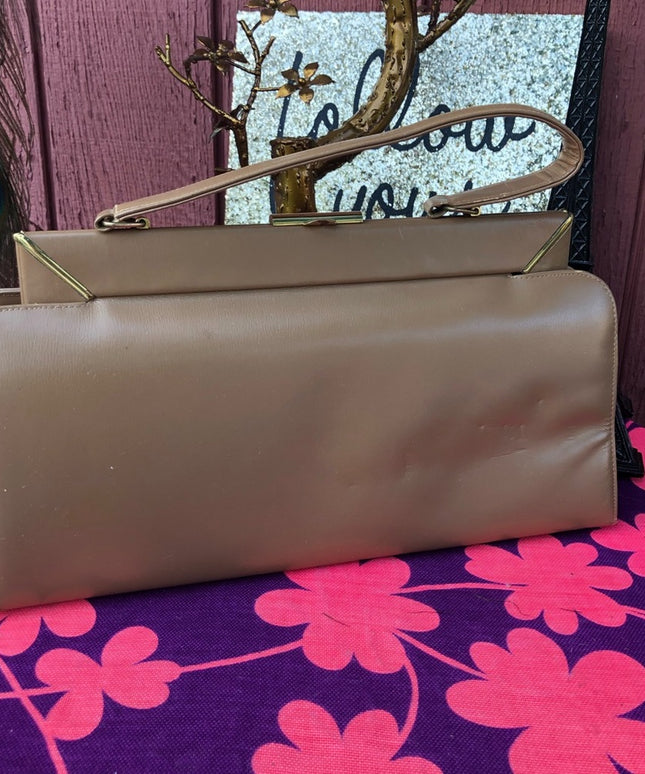 Vintage 1950s Coret Hobo wrist bag leather Jackie
