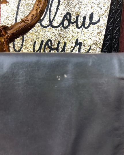 Vintage Gray leather leather clutch