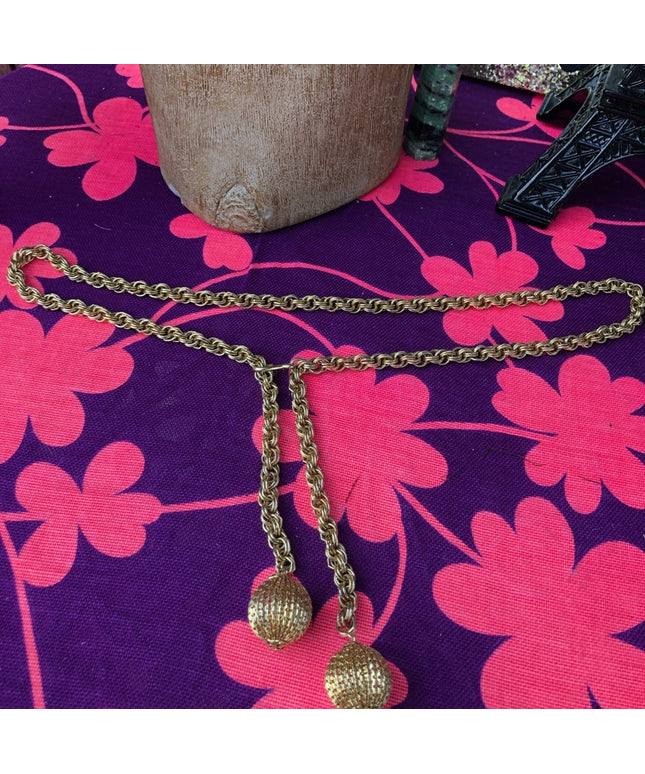 Gold metal 1970s disco belt beautiful quality