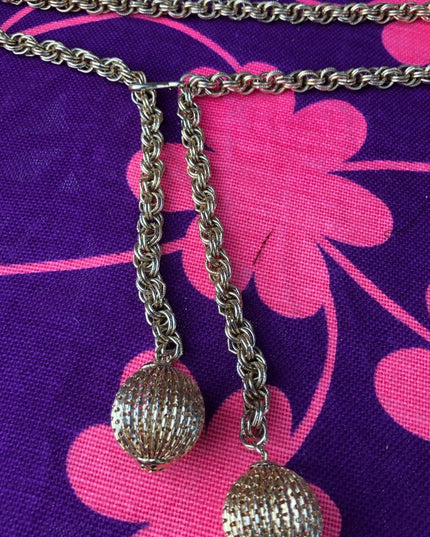 Gold metal 1970s disco belt beautiful quality