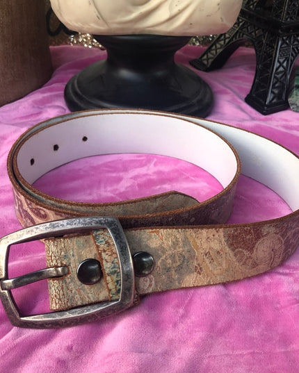 Vintage Keldon ln Distressed leather belt 36” BOHO Distressed