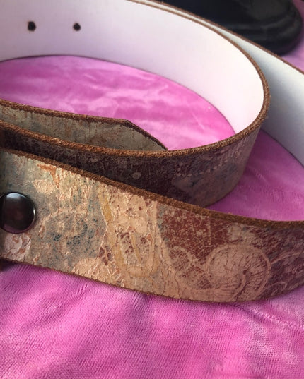 Vintage Keldon ln Distressed leather belt 36” BOHO Distressed