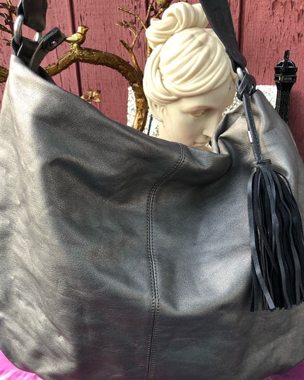 LG Esprit Silver metalic shoulder bag tote