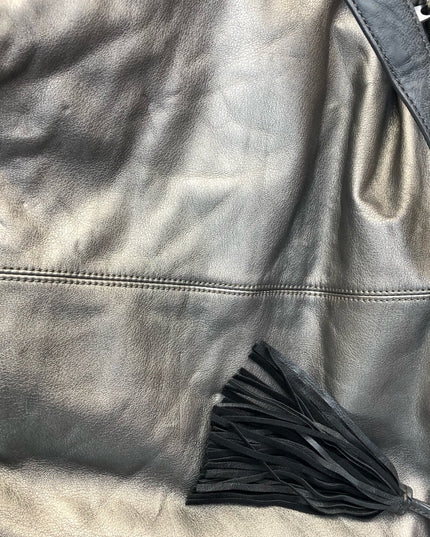 LG Esprit Silver metalic shoulder bag tote