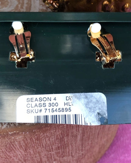 Vintage NEW Harve Benard Gold 1980s earrings