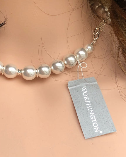 Beautiful Vintage NEW Faux pearl necklace