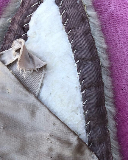 Vintage 44” Silver Mink fur stole collar scarf