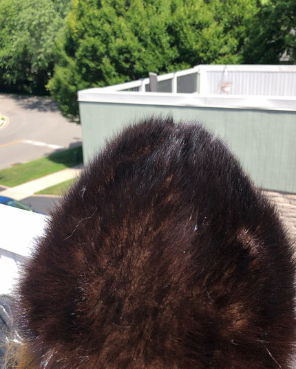 Vintage Simpsons Brown Mink fur Hat Sz sm