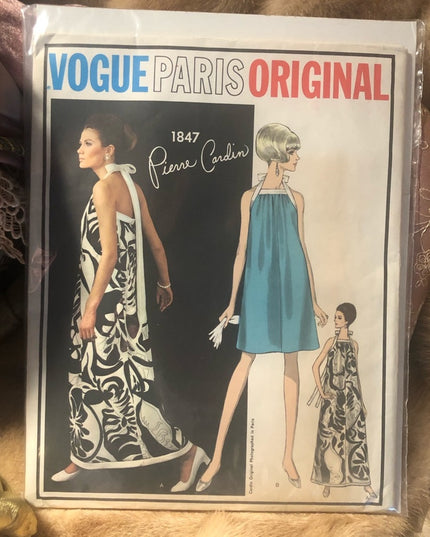 Vogue Paris 1847 Pierre Cardin Sewing Pattern VTG
