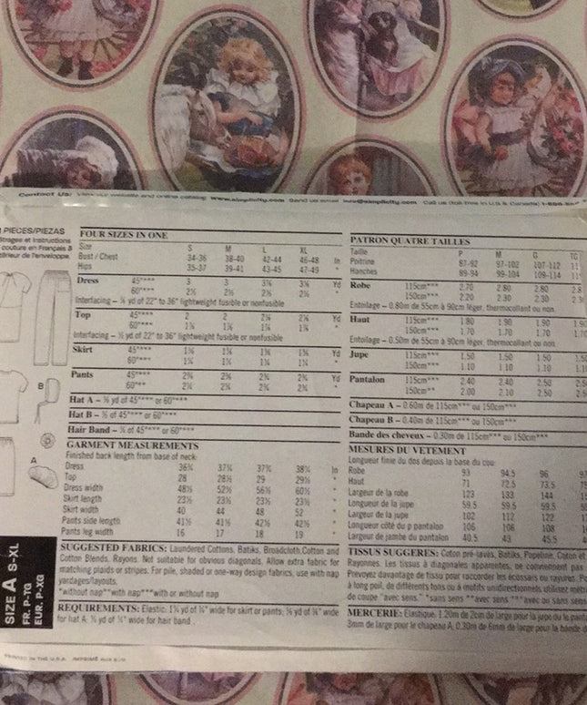 New Look Sewing pattern Scrubs sz S-XL