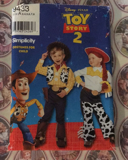 Simplicity Toy Story Sewing pattern costume Child