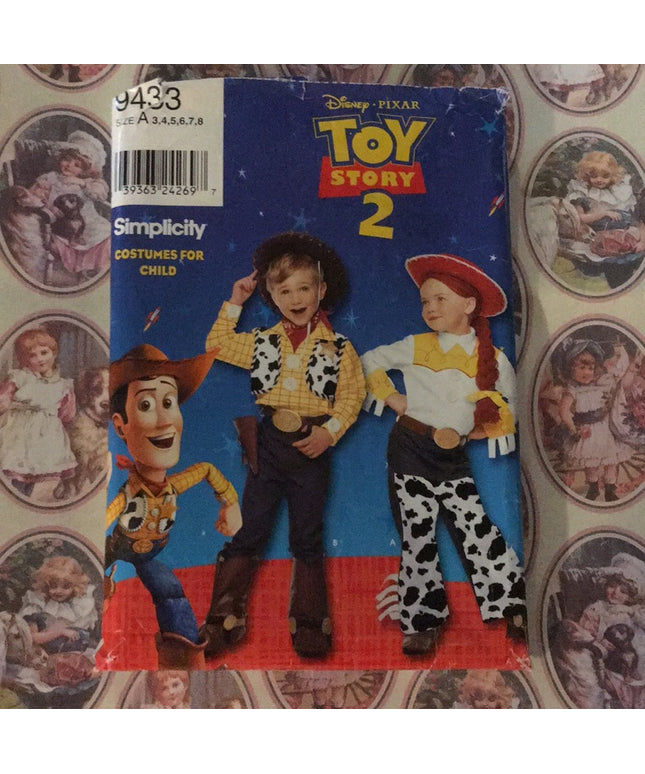 Simplicity Toy Story Sewing pattern costume Child