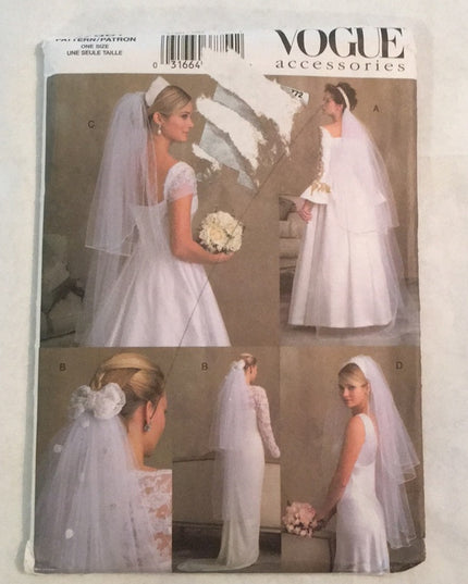 Vogue sewing pattern 7861 Bridal acccessories
