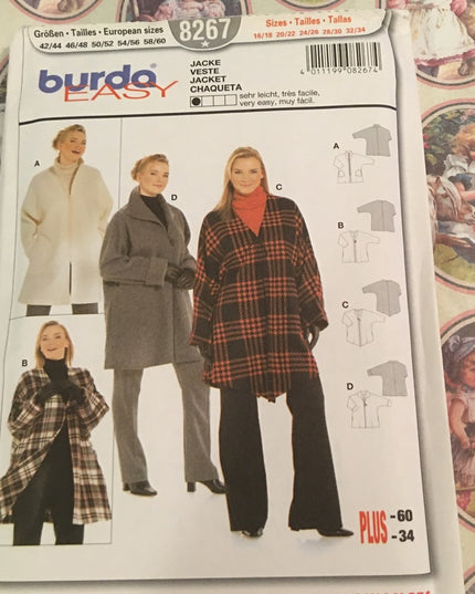 Burda sewing pattern Jacket Uncut womens