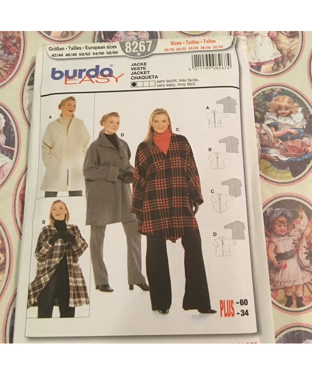 Burda sewing pattern Jacket Uncut womens