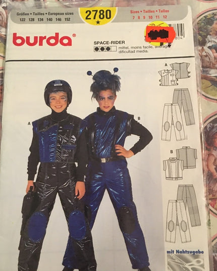 Burda Sewing pattern Space rider child 7-12