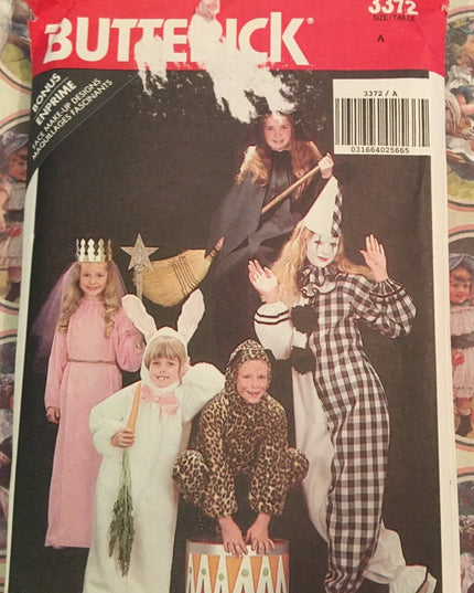 Butterick kids costume sewing pattern 3-6x