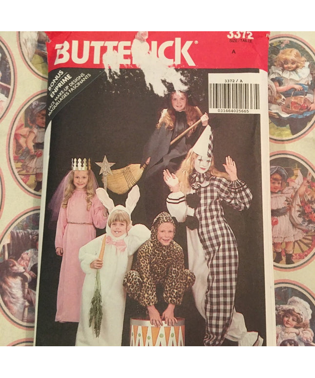 Butterick kids costume sewing pattern 3-6x
