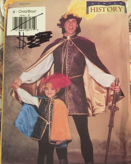 Butterick CHILDS costume Boys sz 2-8