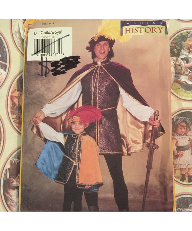 Butterick CHILDS costume Boys sz 2-8