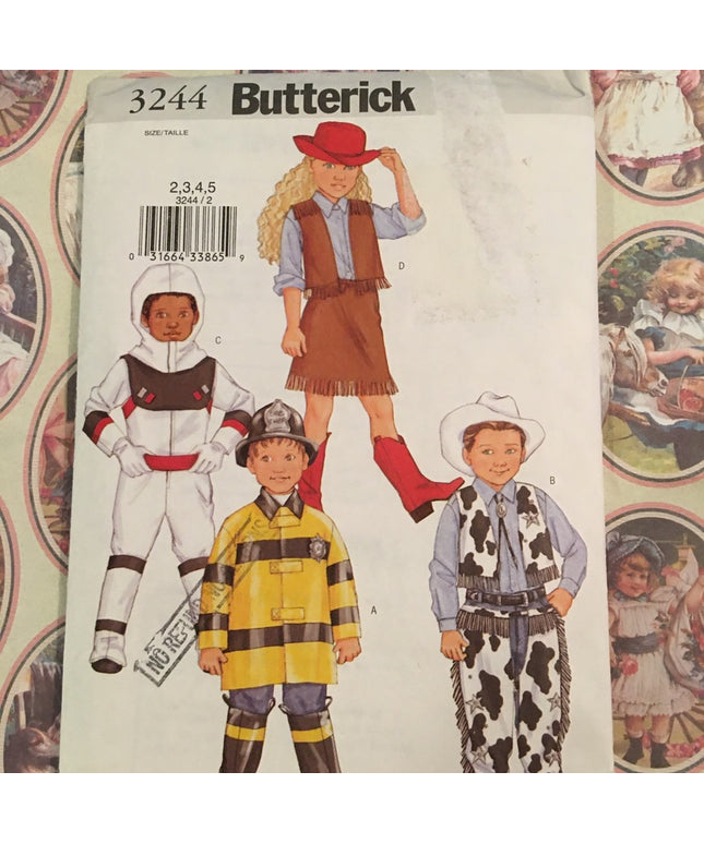 Butterick Childs costumes sewing pattern sz 2-5