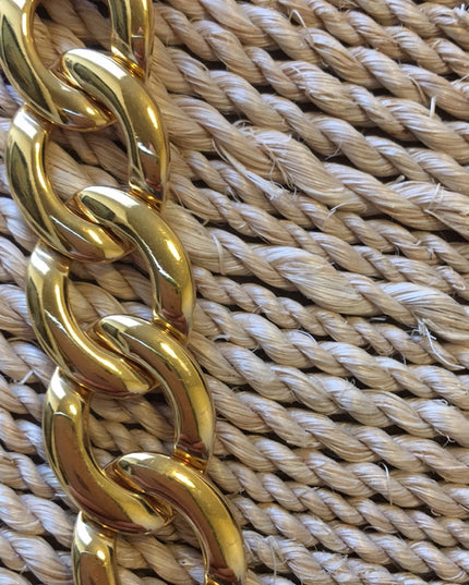 Vintage 1980s Chunky gold Napier Necklace link