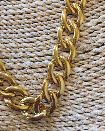 Vintage 1980s Chunky gold Napier Necklace link
