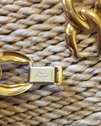 Vintage 1980s Chunky gold Napier Necklace link