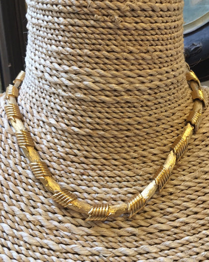 Vintage 1980s Monet chunky heavy choker necklace