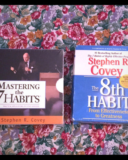 Books ON CD Audio Mastering the Habit x2 set Covey