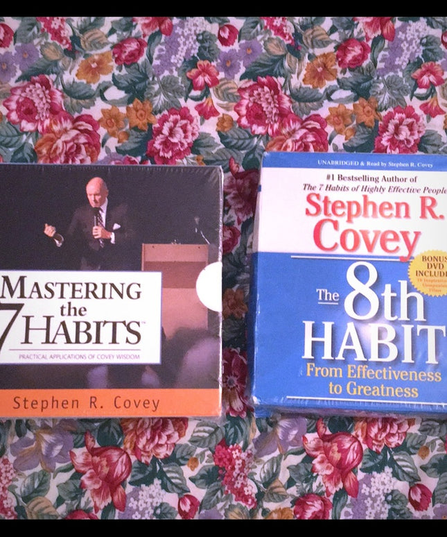 Books ON CD Audio Mastering the Habit x2 set Covey
