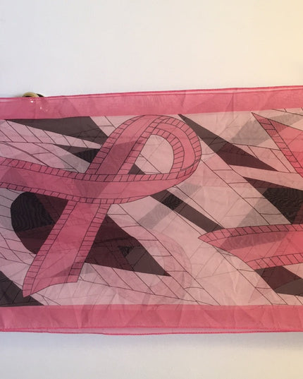 Pink Ribbon light scarf Poly Cancer awarness