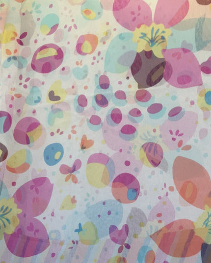 Beautiful colorful pink lines dots scarf So pretty