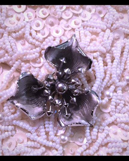 Vintage sterling silver Boyd Bond flower Brooch