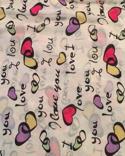 “I LOVE YOU” Silky wrap scarf sooo pretty!