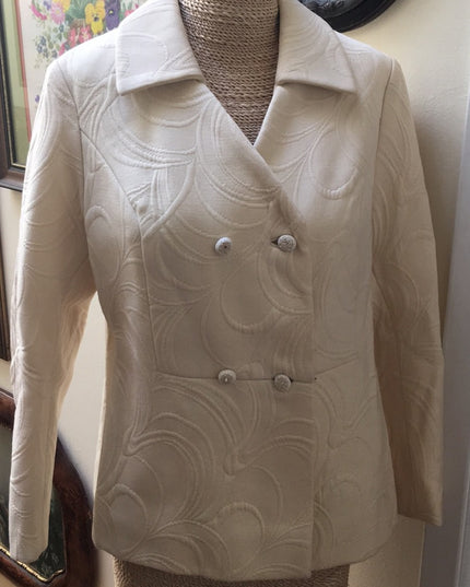 Italian Vintage Modyva Heavy cream winter coat