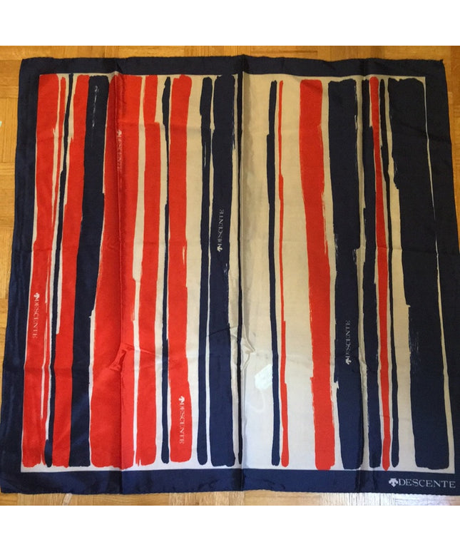 Vintage Descente Nautical print scarf