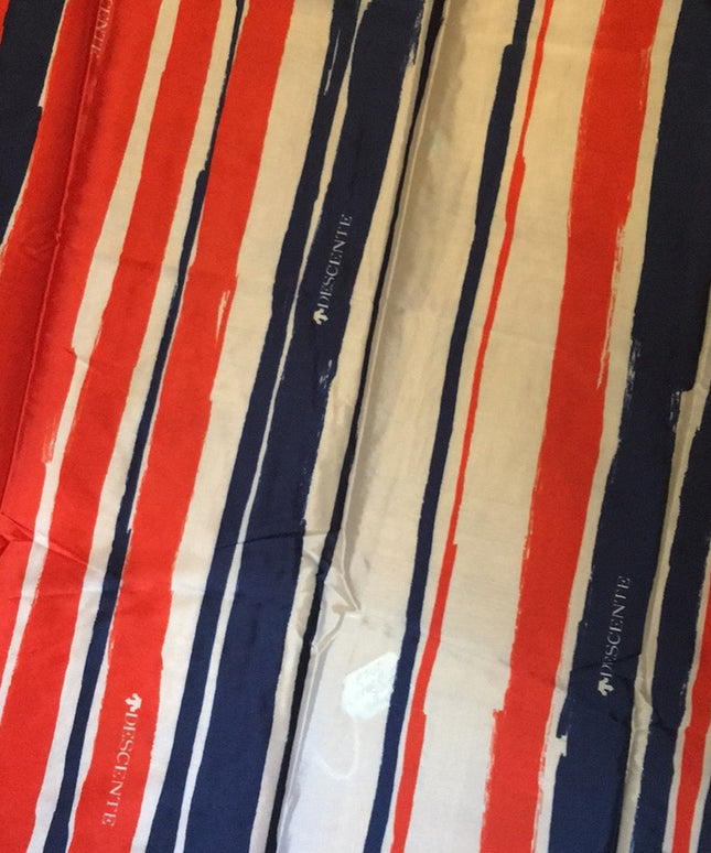 Vintage Descente Nautical print scarf
