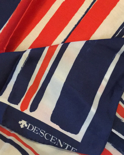 Vintage Descente Nautical print scarf