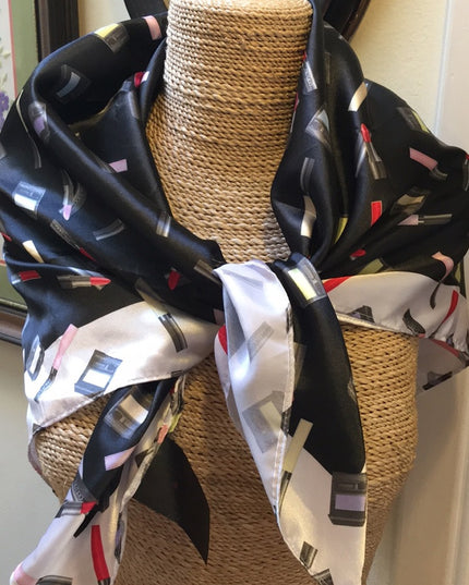 Shiseido Scarf wrap Lipstick eye shadow print