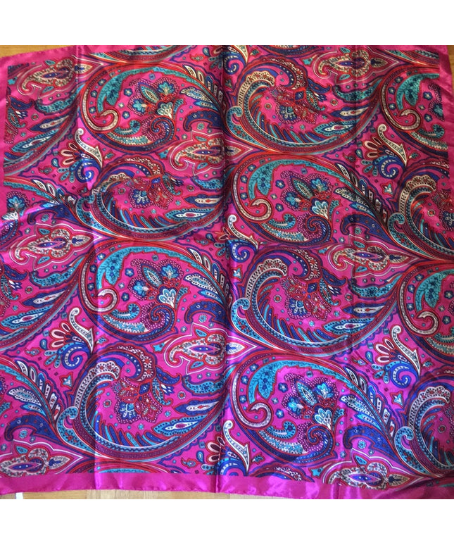 Pink Paisely Satiny scarf