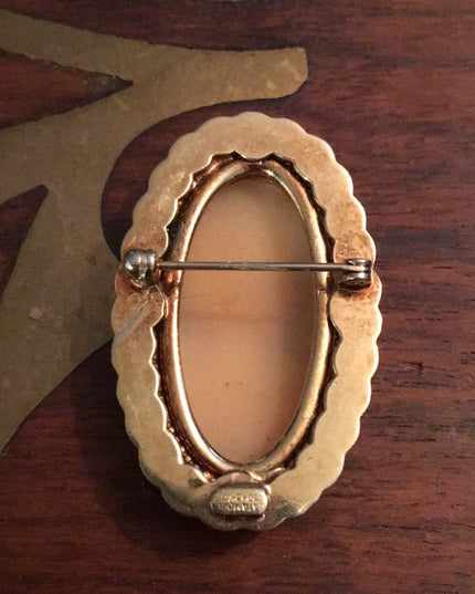 Vintage 12k GF shell Cameo Catamore Italy