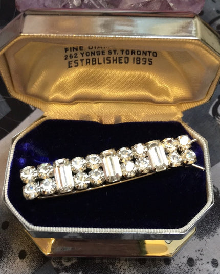 Jay Flex sterling silver crystal scarf clip