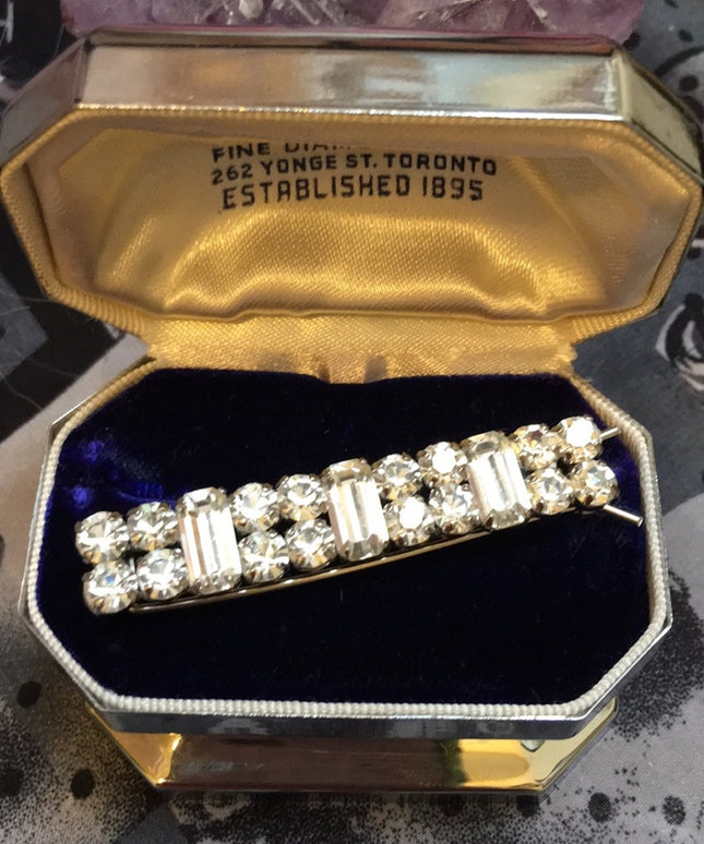 Jay Flex sterling silver crystal scarf clip
