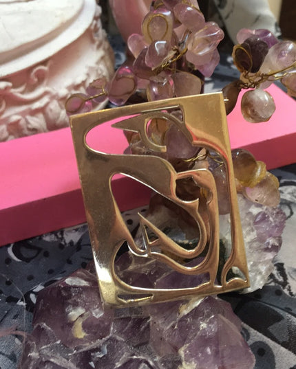 Vintage Matisse Blue Nude sitting sterling brooch Mexico 925