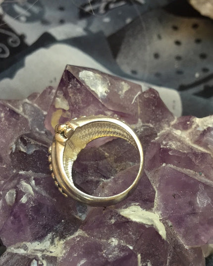 Vintage sterling 925 chunky modernist ring