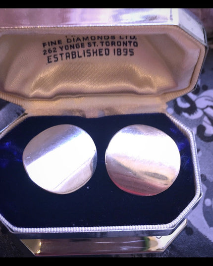 Sterling 925 chunky VTG clip on earrings